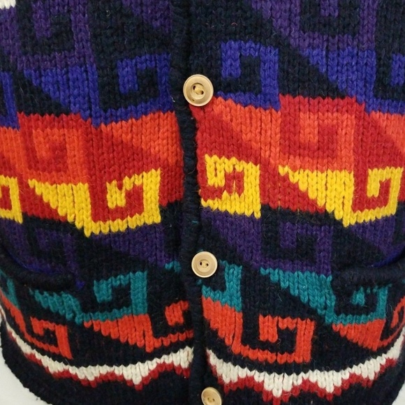 Vintage Express Tricot Bolivia Wool HandKnitted - Picture 4 of 8
